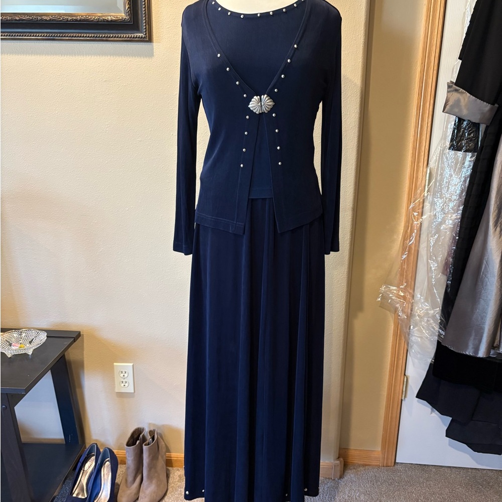New Frontier Navy Long Sleeve Dress Set